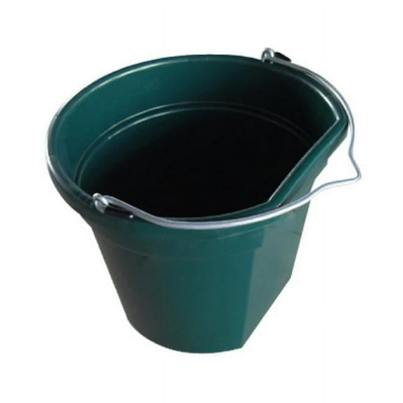 Master Rancher MR20QP/FSB-DRKGRN Utility Bucket, Flat Sided, Green Resin, 20-Qts. - Quantity 1
