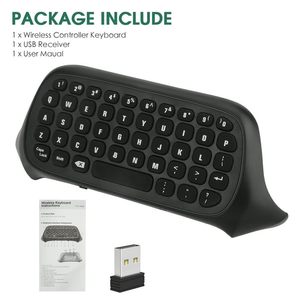 secundario sitio Haz lo mejor que pueda Wireless Controller Keyboards Fit for Xbox One S/X, Xbox Series X/S, TSV  2.4G Mini Chatpad Message Game Controller Keyboard, Voice Chat Handle  Keyboard W/ USB Receiver/3.5mm Audio Jack/Text Messaging - Walmart.com