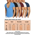 thumbnail image 3 of Fashnice Chemise Homme Col en V T-Shirts Manches Courtes Hauts d'Été Mode Travail Basique Tee Blanc TTG, 3 of 3