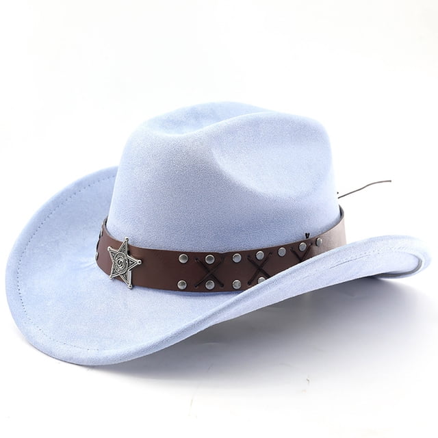 Western Cowboy Hat With Curved Brim For Outdoor Travel And Riding Adventures In Country Style