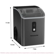 Frigidaire Nugget Ice Maker 33 Lbs, Black Stainless Steel Countertop Soft Pellet Ice Maker for Home, Kitchen, Office, Bar