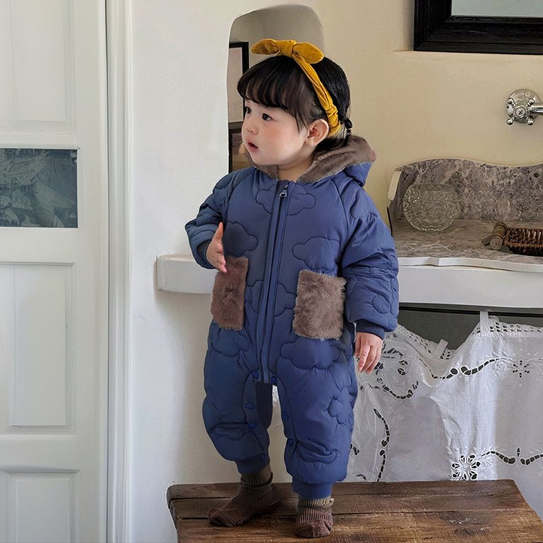 Baby Winter Coats 24 Month Snowsuit Boy Snowsuit Jumpsuit Bera Ear Romper Outfit Warm Puffer Jacket Baby Clothes  18-24 Months main image 2