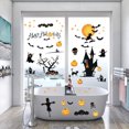 thumbnail image 4 of Inteprter Pegatinas de pared de 65 piezas, bricolaje, calabaza de Halloween, calcomanía de vidrio para refrigerador, decoración extraíble, espejo, para Kits de decoración para fiestas Inteprter HA000299-00, 4 of 6