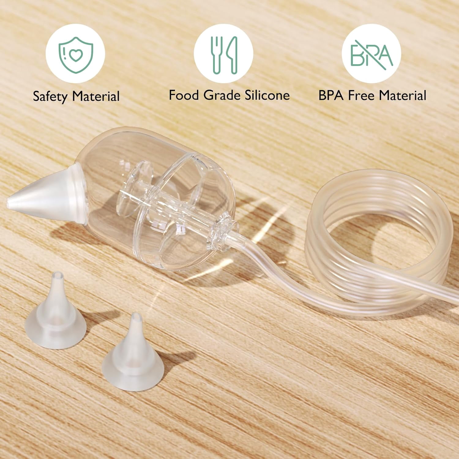 Momcozy Nasal Aspirator for Toddler, 65kPa Electric Nose Aspirator for Toddler, Baby Nose Sucker with 9 Suction Levels, 3 Silicone Tips, Nose Cleaner