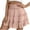 Pink, variant on QTOCIO Womens Shorts, Womens Summer Shorts, Plus Size Shorts for Women, Ladies' Casual Vacation Style Pleated Leaf Skirt Solid Color Elastic Waist Slip Skirt Shorts Black L