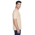 thumbnail image 3 of UltraClub Men's Cool & Dry Sport Performance Interlock T-Shirt L SAND, 3 of 3