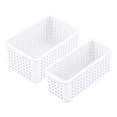 thumbnail image 4 of 2pcs 1/12 cestas de almacenamiento de la pequeña decoración blanco Zulema mini canasta de casa de muñecas, 4 of 8