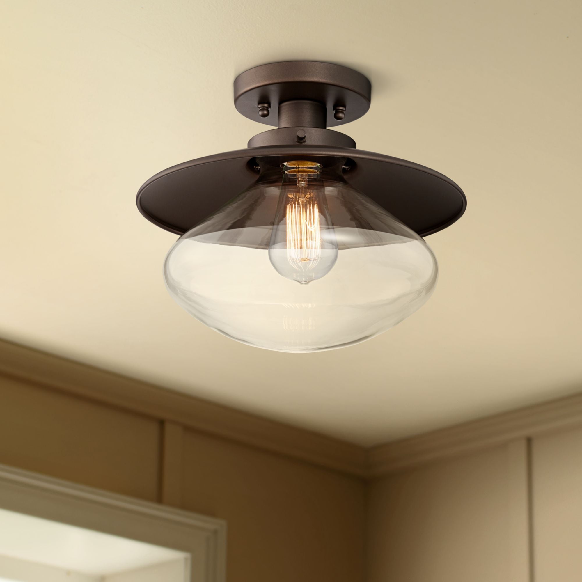 360 Lighting Farmhouse Ceiling Light Semi Flush Mount Fixture 360 Lighting Farmhouse Ceiling Light