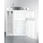 30 Wide All-In-One Kitchenette, White, Glass Burners