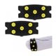 thumbnail image 3 of 2 pares de cubiertas antideslizantes para zapatos, tacos de tracción para caminar, pinzas antideslizantes para zapatos de escalada, para hielo, color negro, 3 of 5
