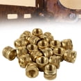 thumbnail image 4 of 20pcs 1/4-20 Brass Threaded Heat Set Inserts for Plastic 3D Printing Brass Metal, 4 of 12