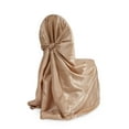 thumbnail image 1 of Taffeta Universal Self Tie Chair Cover Approx. 55" W x 47"L - Champagne, 1 of 1