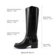 thumbnail image 3 of Bota DREAM PAIRS DWUMKB2529 Mujer Altas Hasta la Rodilla Negro, 3 of 7