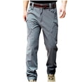 thumbnail image 4 of QATAINLAV Cargo Pants for Men Outdoor Multi Pockets Hiking Work Trousers Solid Color Casual Ripstop Tactical Pants Gray XXXL, 4 of 6