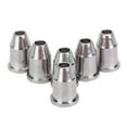 thumbnail image 1 of 6 pcs Guitar String Caps Mounting Buckle Through Body Ferrules (Silver), 1 of 8