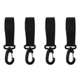 thumbnail image 1 of Miangastore Simple Design Paddle Hook Nylon Black 4Pcs 7.1x1.5In, 1 of 9