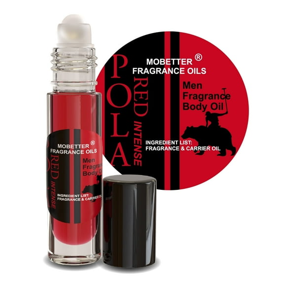 MOBETTER FRAGRANCE OILS Pola Red Intense Cologne Body Oil for Men (10ml Roll On)