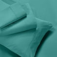 thumbnail image 5 of Superior 4-Piece 600 Thread Count Cotton Blend Deep Pocket Sheet Set, Full, Teal, 5 of 7