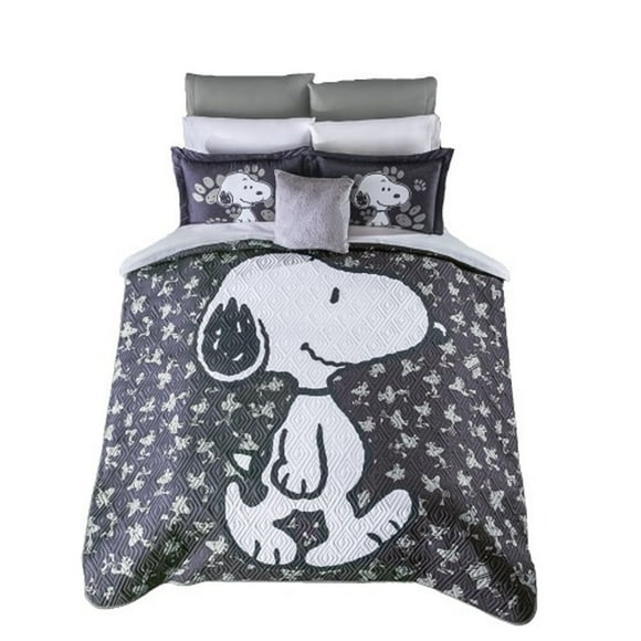 Edredón Colchas Concord Neo Snoopy Black 2V Matrimonial Individual
