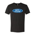thumbnail image 2 of Wild Bobby, Ford Motors Blue Logo, Cars and Trucks, Men Premium Tri Blend Tee, Vintage Black, X-Large, 2 of 4