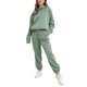 thumbnail image 1 of Gibobby Conjunto dama pants y sudadera afelpada Conjunto de dos piezas con capucha y pantalones de manga larga gruesos de moda informal de Color sólido para o(Verde,XL), 1 of 5