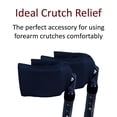 thumbnail image 3 of Crutcheze Forearm Crutch Cuff Pads – Soft, Comfortable Covers for Adult Forearm Crutches – Moisture-Wicking, Durable Mobility Aid Cushion – Designed in USA, 3 of 6