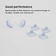 thumbnail image 4 of Kearding Pack of 20 Transparent Mushroom Head Hanging Tabletop PVC Mirror Cups Waterproof Windshield Tool Suction Suckers Home 2cm Almacenamiento y organización del hogar Kearding BFH000249-00, 4 of 6