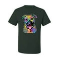 thumbnail image 2 of Don't Judge My Pitbull I Won't Judge Your Kids Funny Dog Lover Men's Graphic T-Shirt, Forest Green, Large, 2 of 3