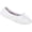 White, variant on Isotoner Women's Terry Striped Footbed Ballerina Slippers, X-Large 9.5-10.5, White
