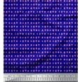 thumbnail image 1 of Soimoi Blue Velvet Fabric Poker Card Symbol Print Fabric by the Yard 58 Inch Wide, 1 of 3