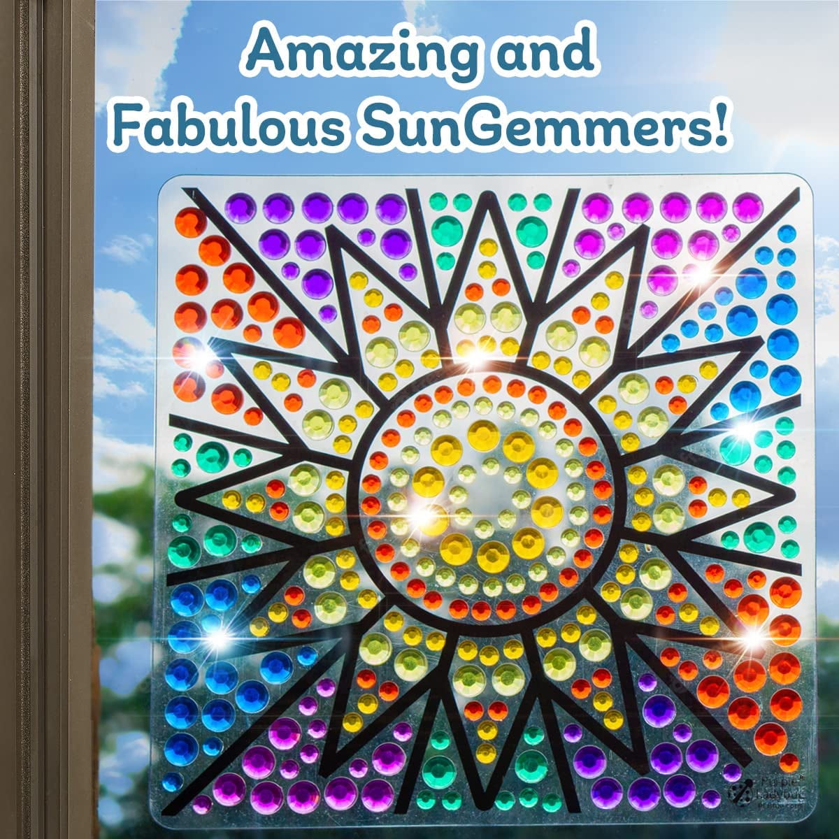 Diamond Gem Art Stickers Kit for Kids, Suncatchers Fun Arts and Crafts for  Girls Ages 6-8 Gifts 