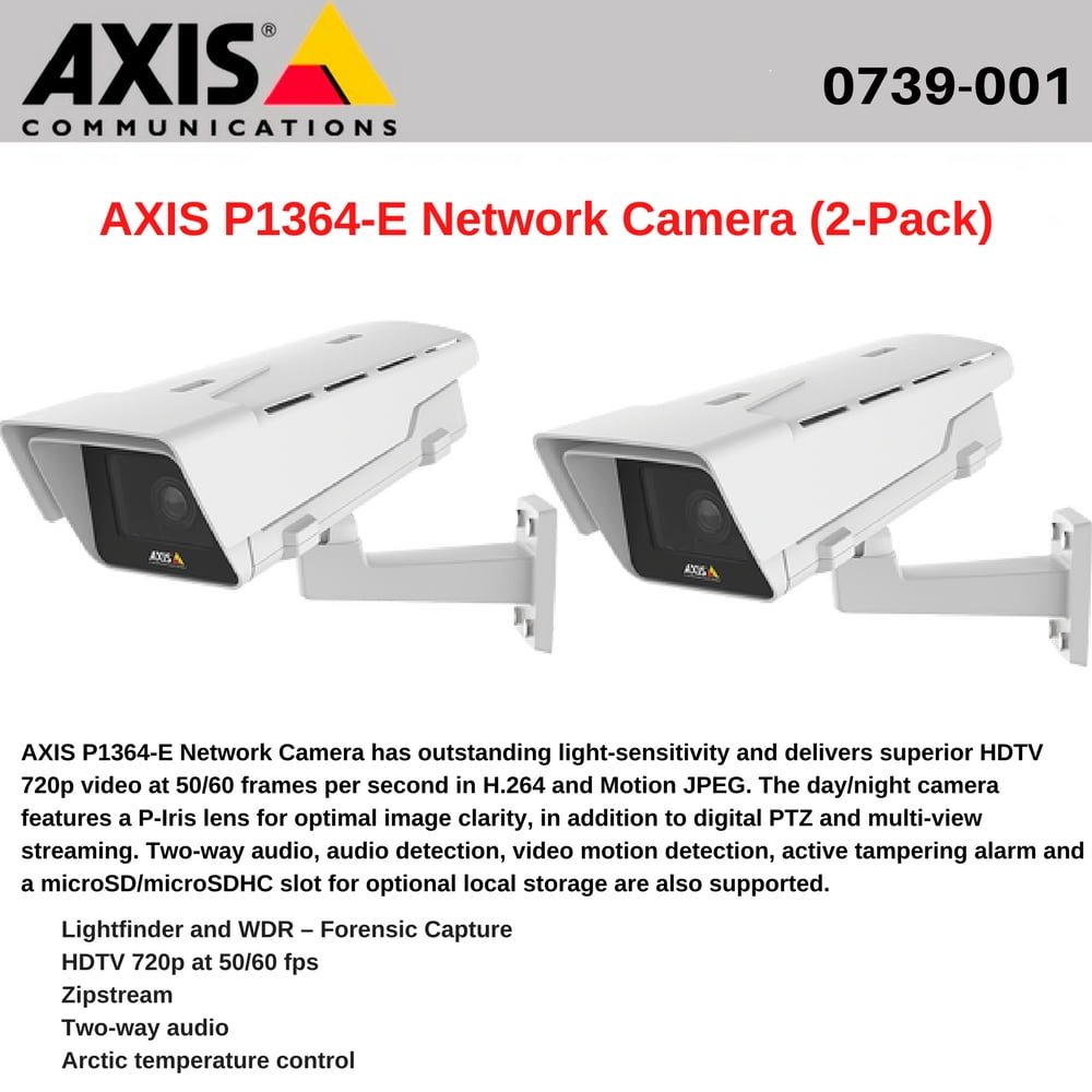 Network Camera Part No AXIS P1364-E 0739-001 NEW IN BOX