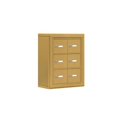 thumbnail image 1 of Salsbury 19035-06GSK Cell Phone Storage Locker 3 Door High Unit - 5 Inch Deep Compartments - 6 A Doors - Gold - Surface Mounted - Master Keyed Locks, 1 of 1