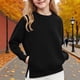 thumbnail image 1 of Cowsor Womens Varsity Oversized Sweatshirt Crewneck Long Sleeve Casual Fashion Pullover Top Fall Outfits, 1 of 7