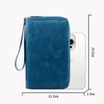 thumbnail image 3 of Travel Wallet RFID Blocking Passport Holder Function Zipper Organizer For Daily Commute Business Slim Card Document Pouch Mens Zip Wallet Lanyard Wallets Key Ring Wallet Western Wallets for Women, 3 of 4