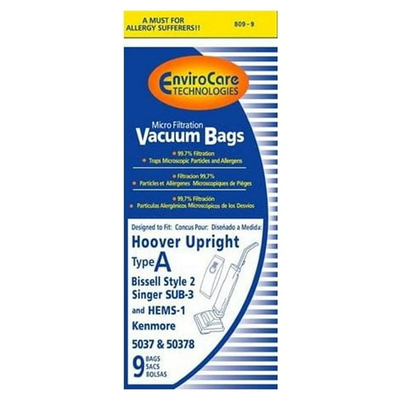 Hoover Type A Micro Lined Vacuum Cleaner Bags - 36 Bags Total - Generic