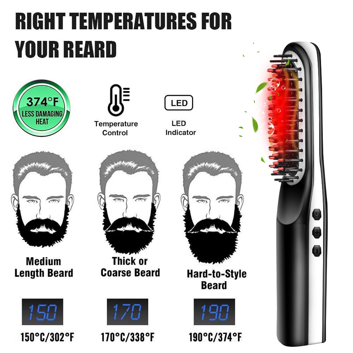 rechargeable beard straightener