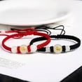 thumbnail image 4 of HOOUN 1pc Glow In The Dark Beads Round Luminous Stone Red Rope Bracelet Jewelry Gift-Ox, 4 of 9