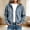 Light Blue, variant on ZunFeo Corduroy Jacket Womens Hooded Zip-Up Bomber Brown Relaxed Fit Casual Fall Winter Pockets,Size L