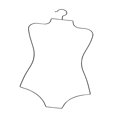 thumbnail image 1 of Lipstore Swimwear Hanger for Kids Body Shape Display Hanger Girls Bikini Swimwear Hanging, 1 of 8