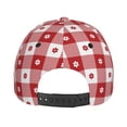 thumbnail image 6 of Haiem Red Plaid Daisy Baseball Cap Dad Hat Cotton Soft Adjustable Fashion Hats for Men Women Unisex Style Headwear, 6 of 9