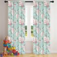 thumbnail image 5 of Blackout Kids Curtains,Pioneer Flower Floral Print Pattern Childrens Insulated Curtains Set Of 2,Bedroom Essentials,Toddler Room Decor 42"x84", 5 of 5