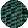 thumbnail image 1 of Ahgly Company Indoor Round Abstract Turquoise Blue Modern Area Rugs, 5' Round, 1 of 4