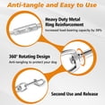 thumbnail image 4 of X XBEN Dog Tie Out Cable for Large Dogs, 15ft Heavy Duty Dog Cable Chain Up to 250lbs, Reflective Dog Lead Leash for Outside, Yard, Camping, (Silver, 250lbs 15ft), 4 of 5