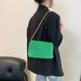 thumbnail image 4 of Adecuado para citas diarias y desplazamientos, bolso cuadrado pequeño de moda, bolso de hombro de cuero artificial, 4 of 5