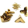 thumbnail image 1 of SDTC Tech - Paquete de 12 protectores de esquina para mini joyeros, cubierta protectora de borde de metal, color dorado, 1 of 4