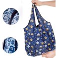 thumbnail image 3 of 4 Pcs Foldable Shopping Bags, Reusable Foldable Shopping Bags, Large Shopping Bags, Portable Shopping Bag, 3 of 5