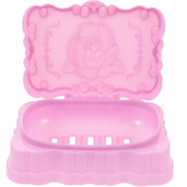 EeaseMX 1 jabonera con tapa y drenaje de doble capa para baño.