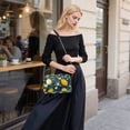 thumbnail image 5 of FORMRS Women Crossbody Purse with Chain Strap Vegan Leather Shoulder Handbag, Green Lemons, 5 of 7