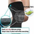 thumbnail image 2 of CAROOTU Knee Brace Support with Silicone Strips Breathable Decompression Kneepad Practical Sports Protection, 2 of 6